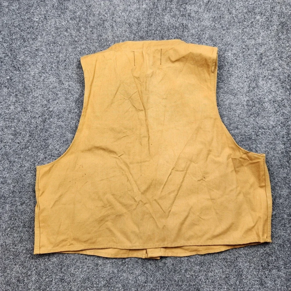 Vintage Hawthorne‎ Shell Vest Mens Large Brown Canvas Shooting Hunting 2201